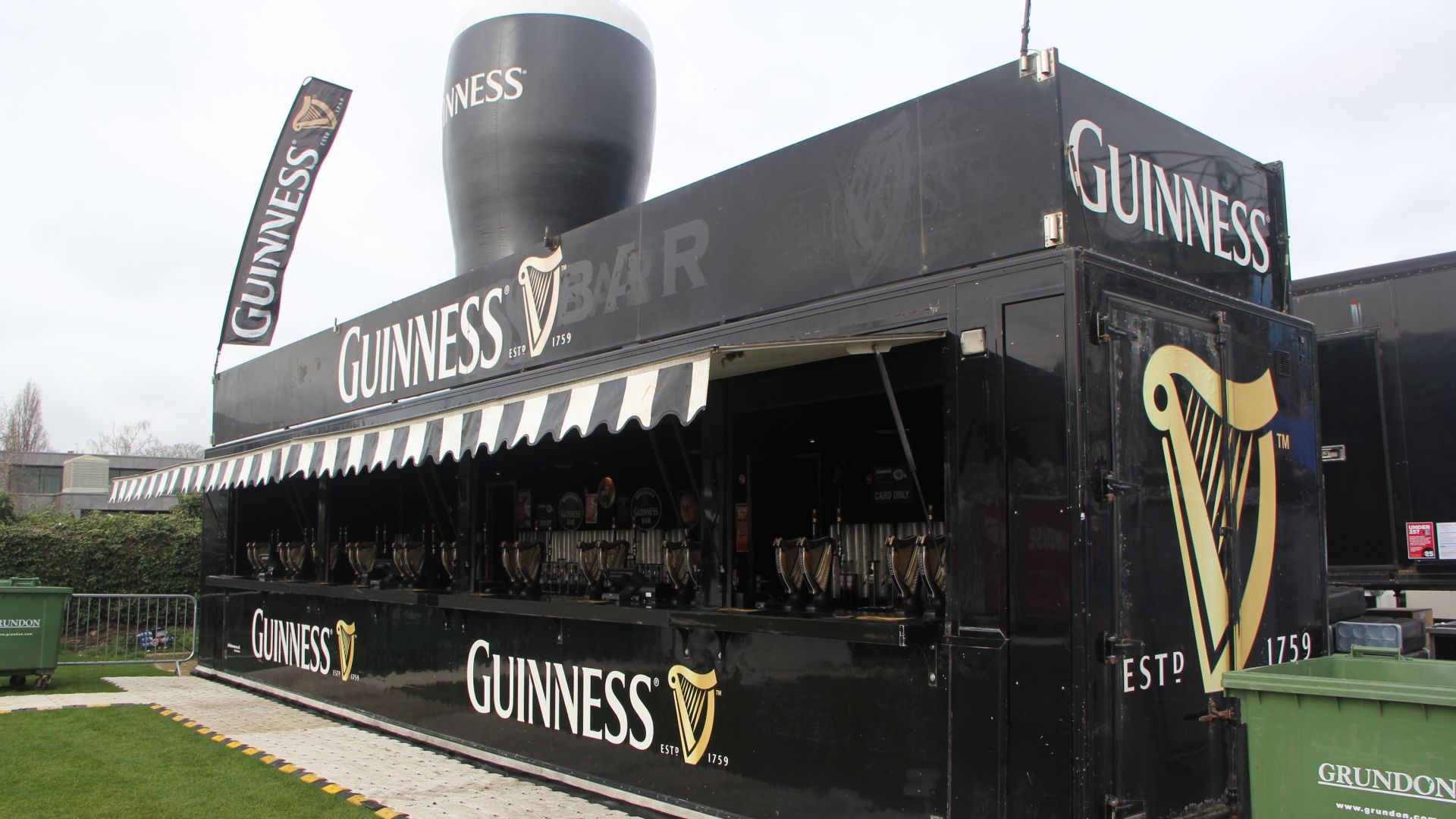 OneBigStar production for Guinness Surge Bar at Six Nations Twickenham 2020